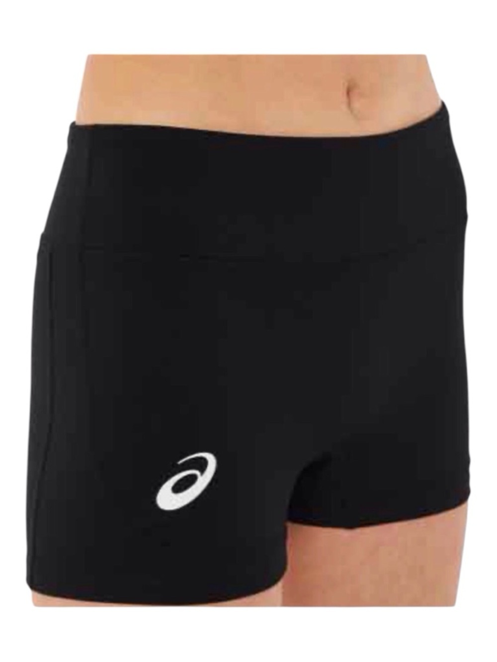 Asics Volley Booty Bike Shorts Black/Pink W/White Logo BT3067 Sizes-M,L NWT